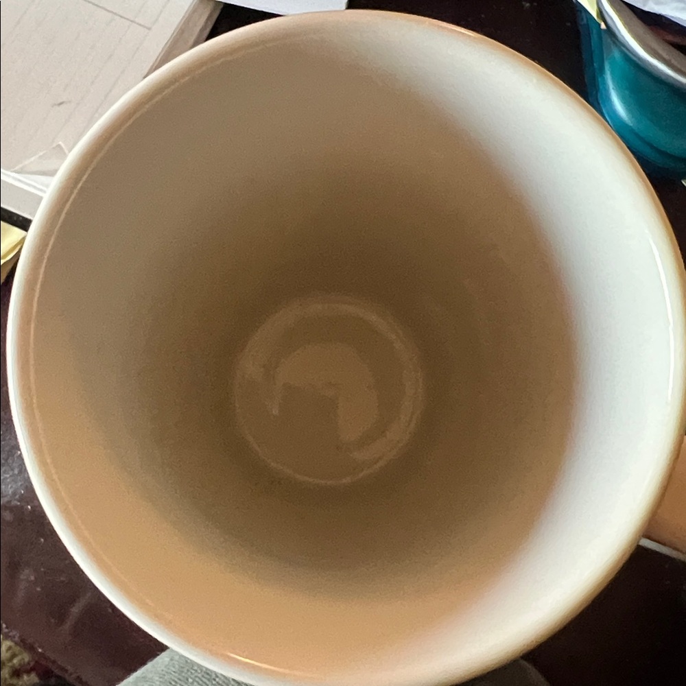 Natural Life Life is CRAZY Good Cream Flowers Bird Latte Mug Cup - Picture 4 of 7